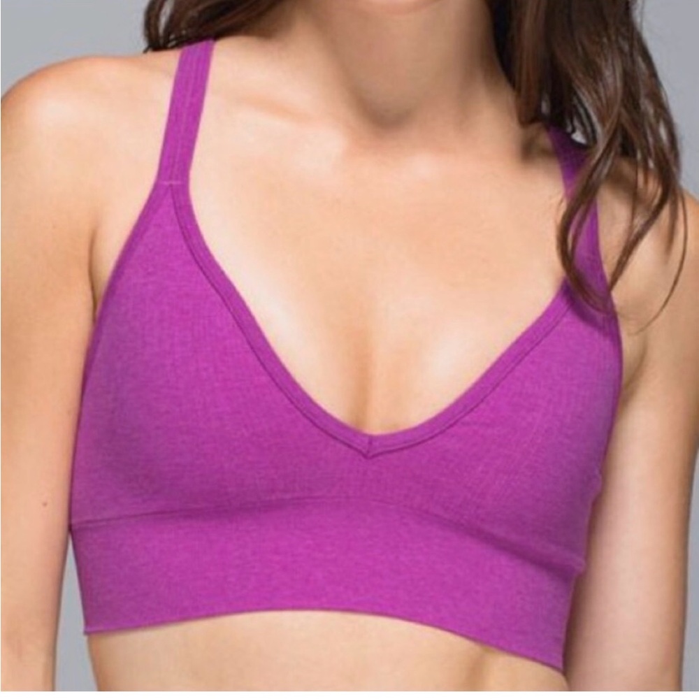 Lululemon pink fuschia purple sports bra